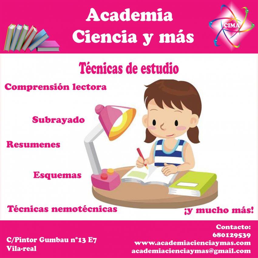 Técnicas de estudio en Vila real Técnicas de estudio en Vila real