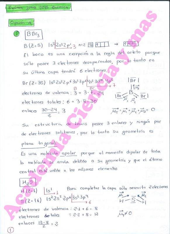 Solución examen química 2015